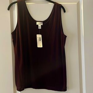 Chico’ Travelers Tank. Burgundy.  Chicos 3 or XL